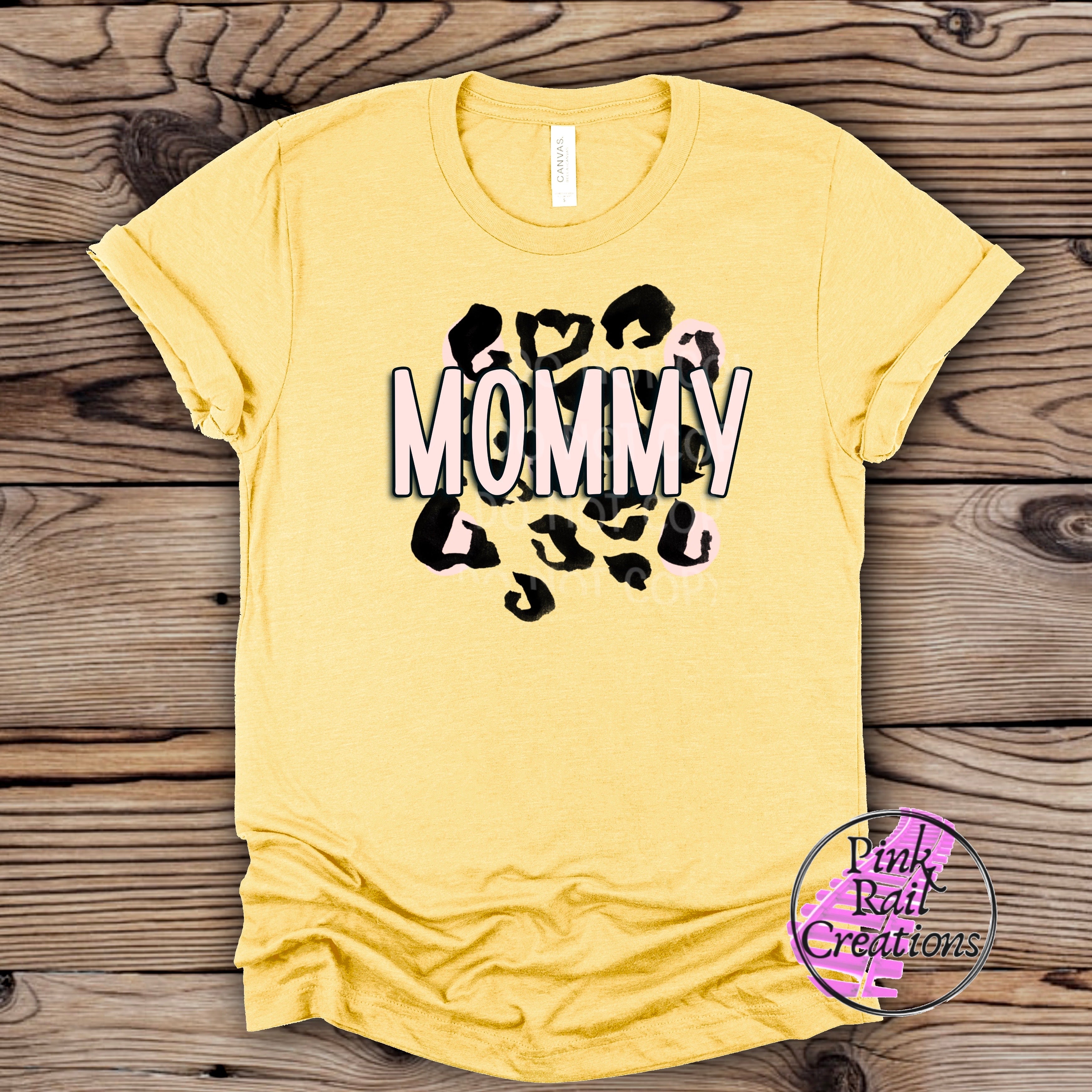 05-03 Mommy Cheetah Print DTF Transfer ONLY