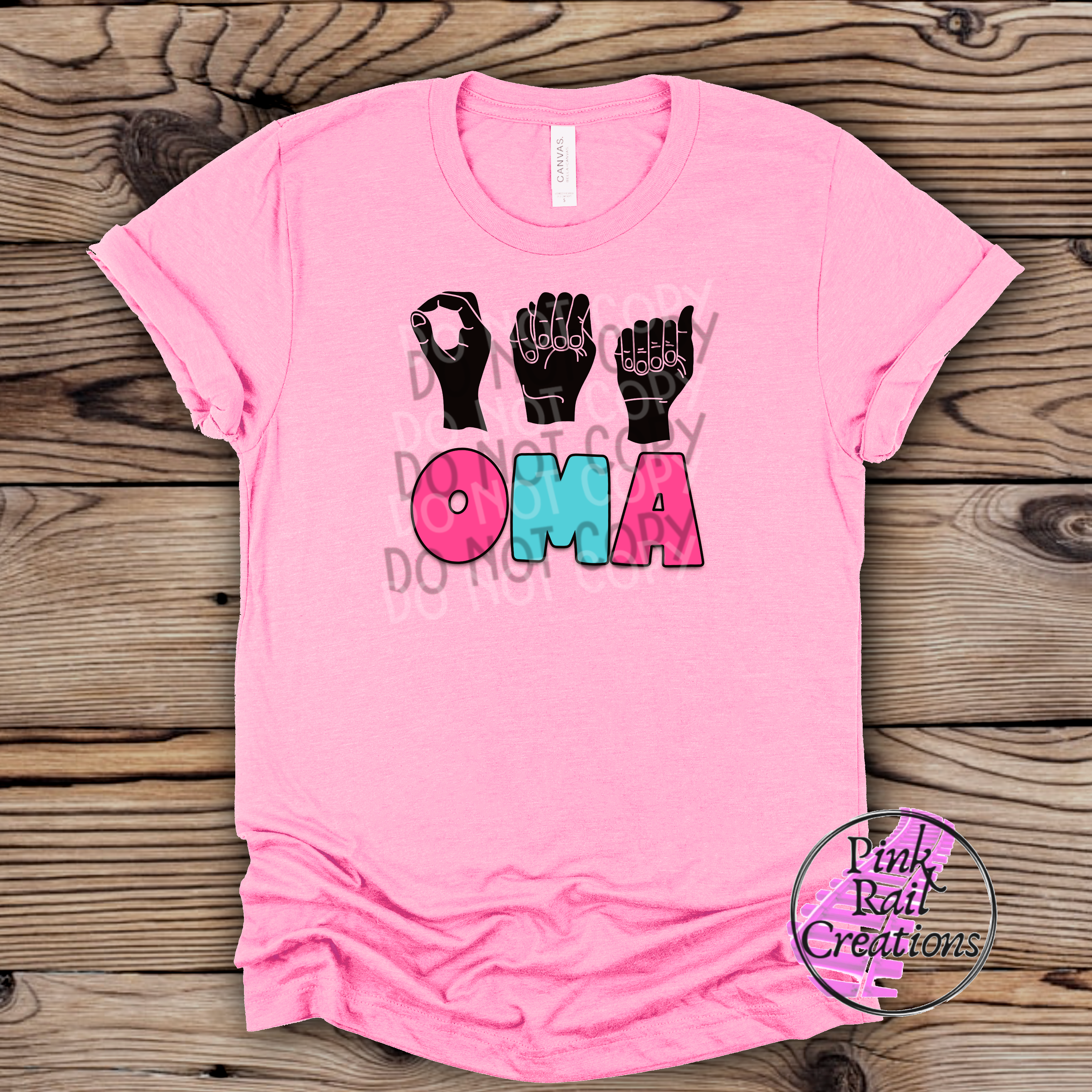 17-05 Oma Sign Language DTF Transfer Only