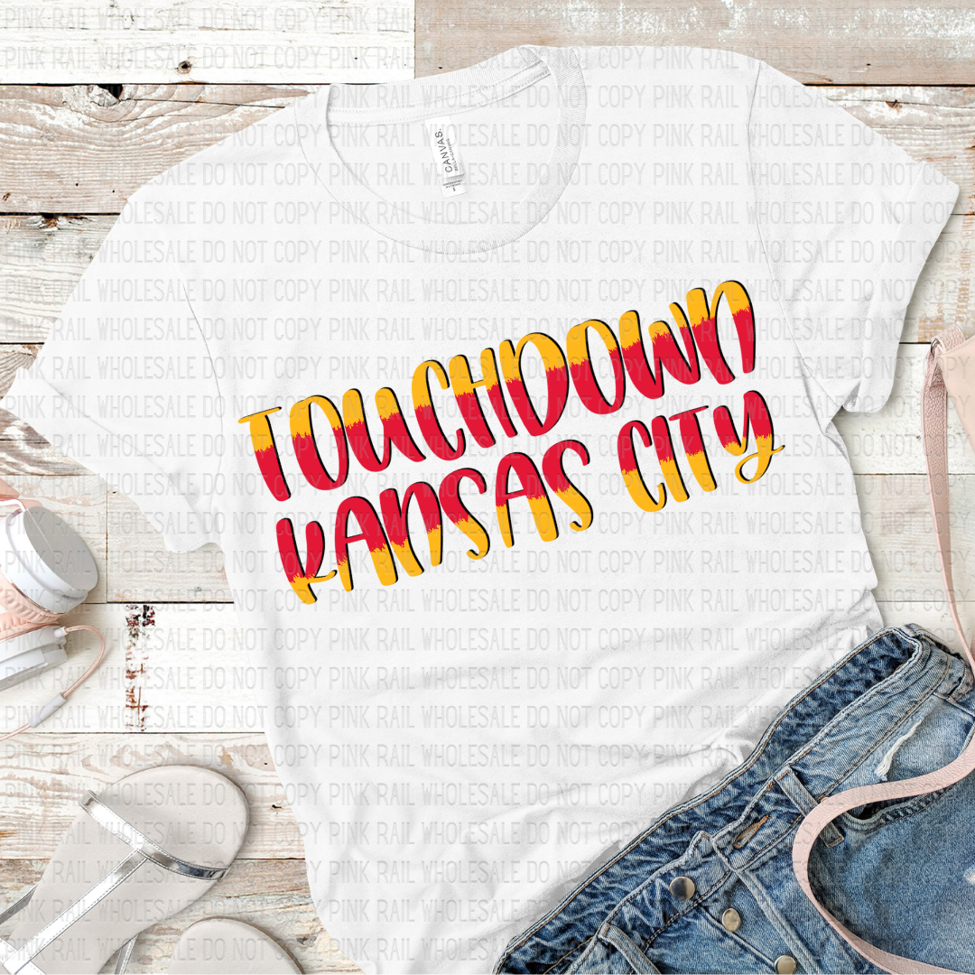 30-26 Touchdown Kansas City Ombre DTF TRANSFER ONLY