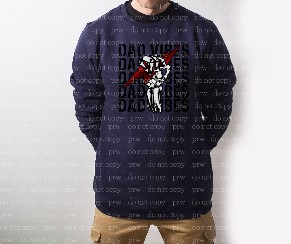 06-13 Dad Vibes Bolt DTF TRANSFER ONLY