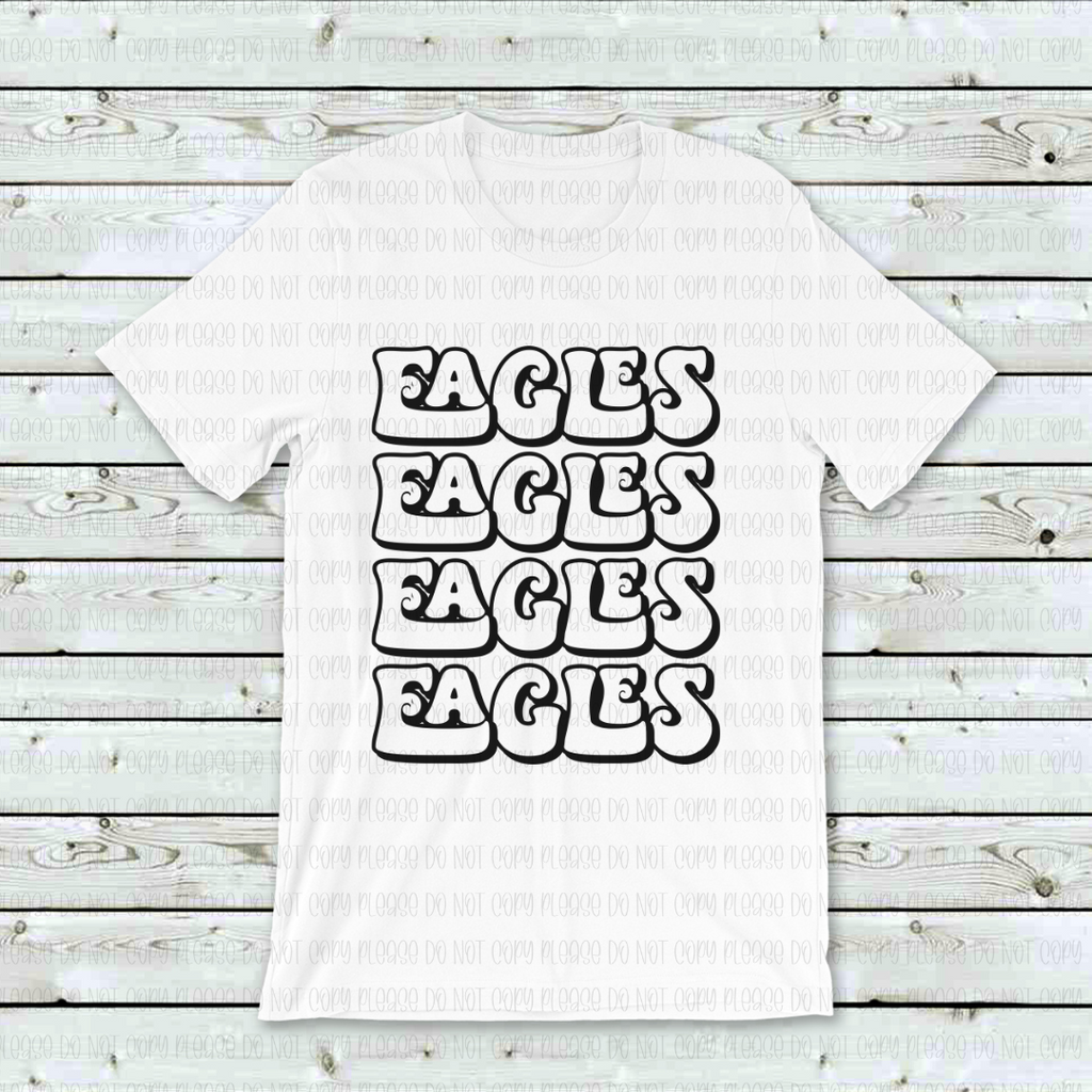 13-23 Eagles Retro Stack DTF ONLY