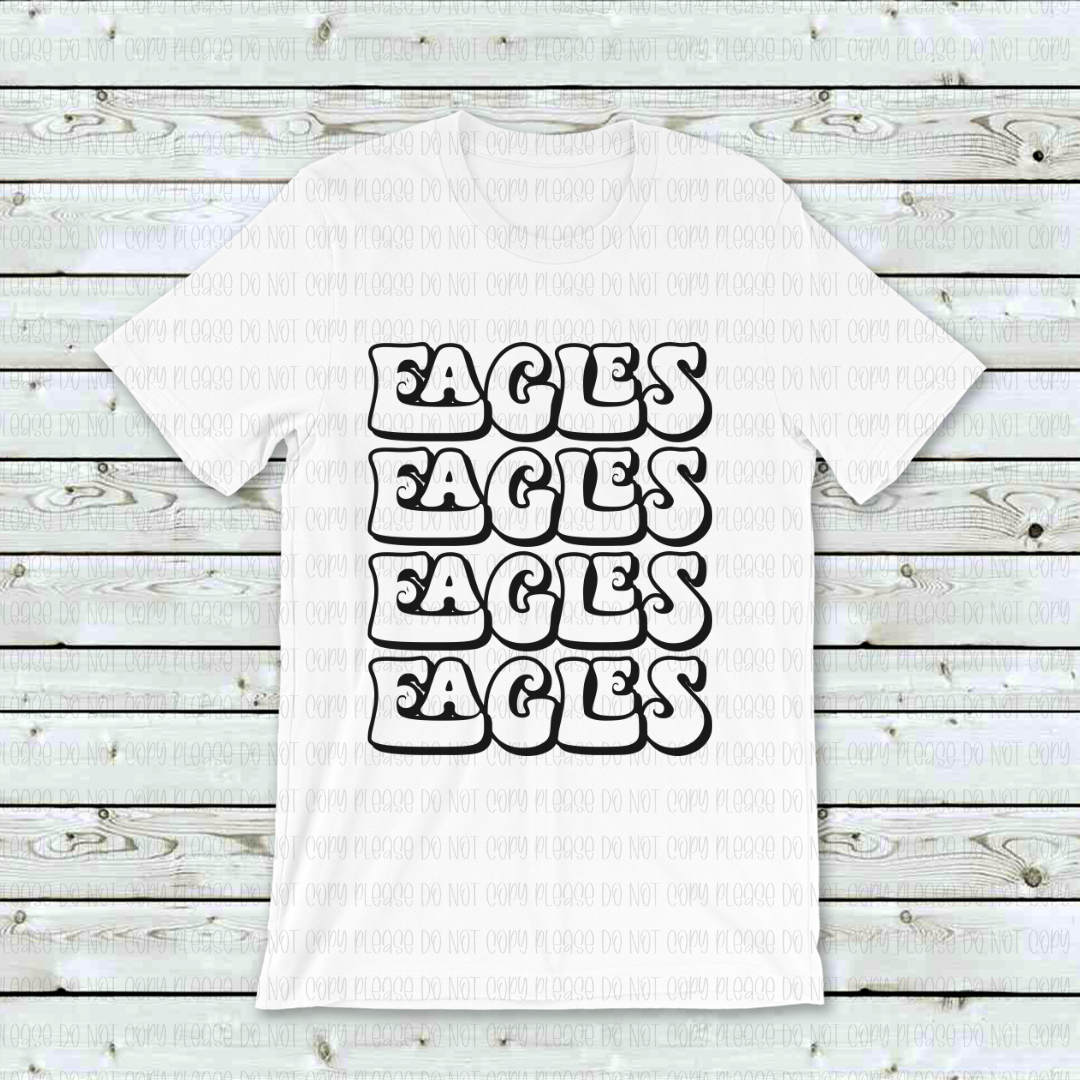 13-23 Eagles Retro Stack DTF ONLY