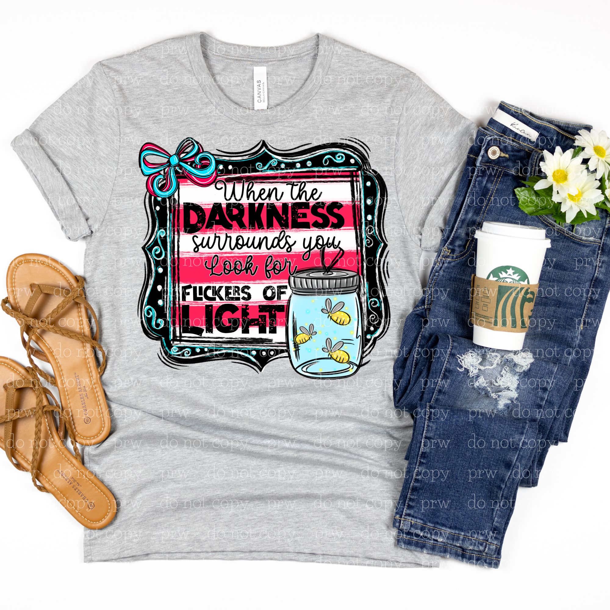 D-52 Look for Flickers of Light DTF TRANSFER ONLY