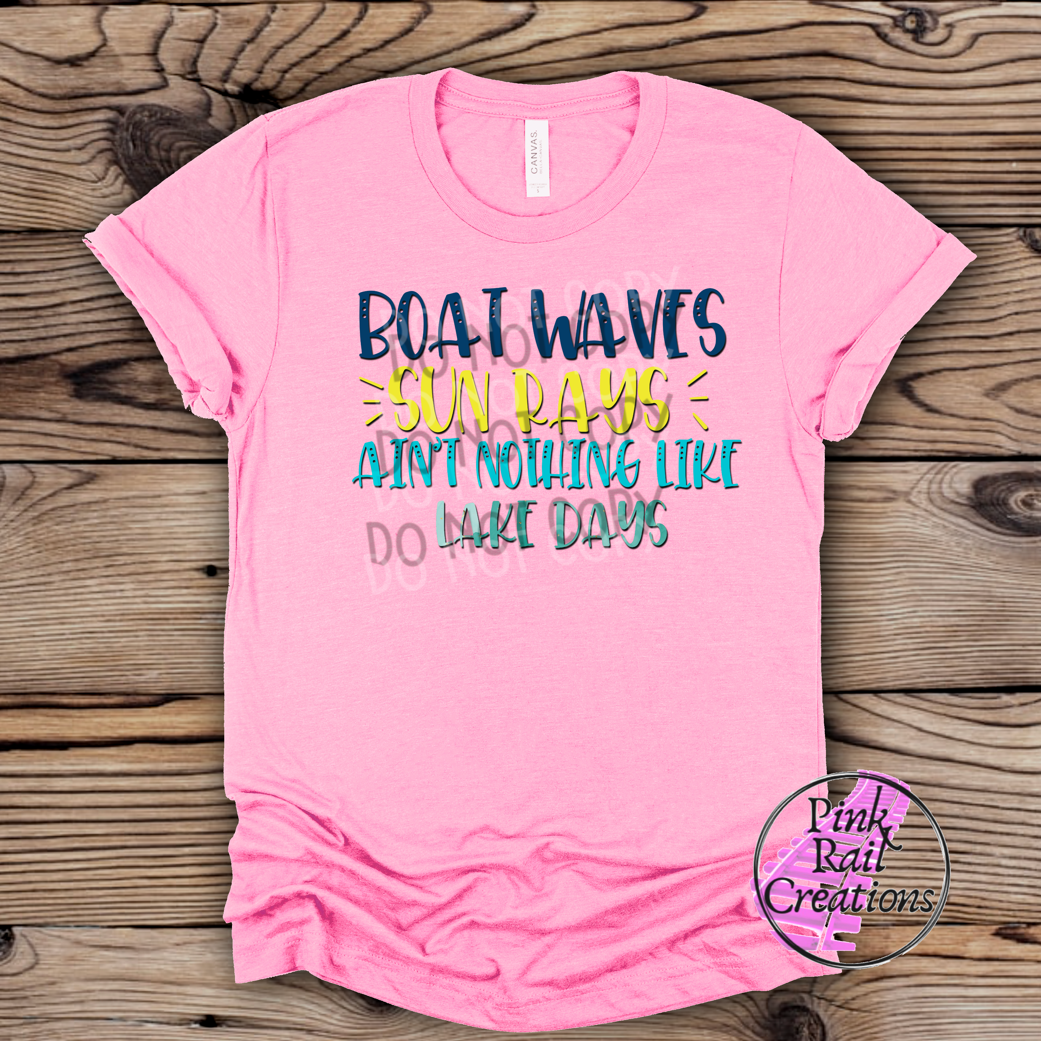 H-21 Boat Waves Lake Days DTF Transfer Only