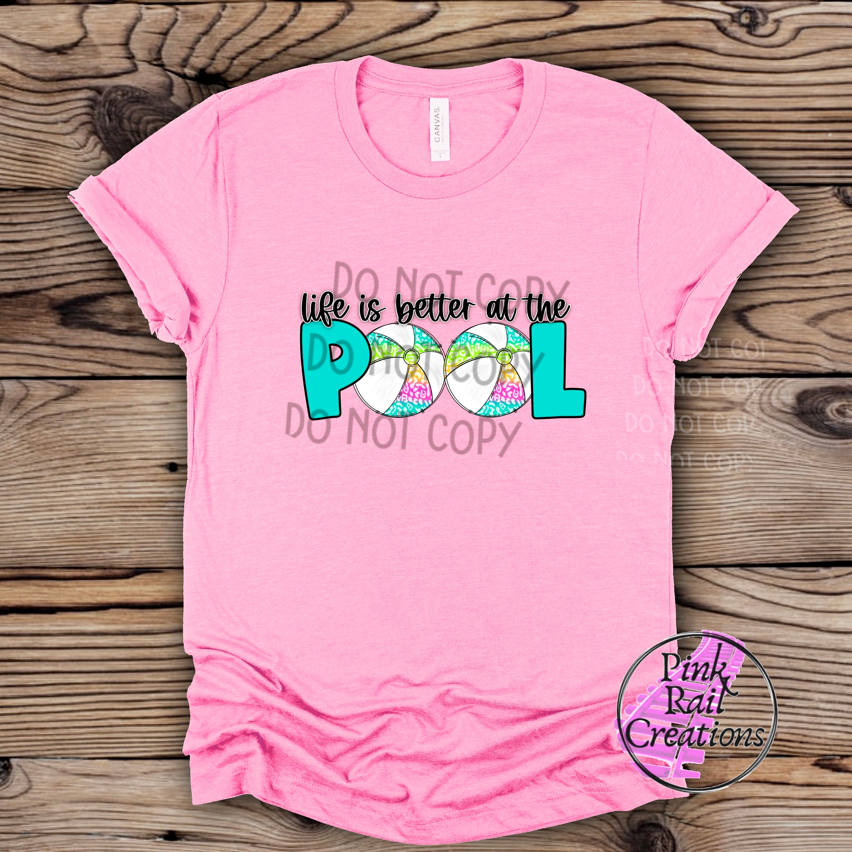 H-31 Life is better at the pool  DTF Transfer Only