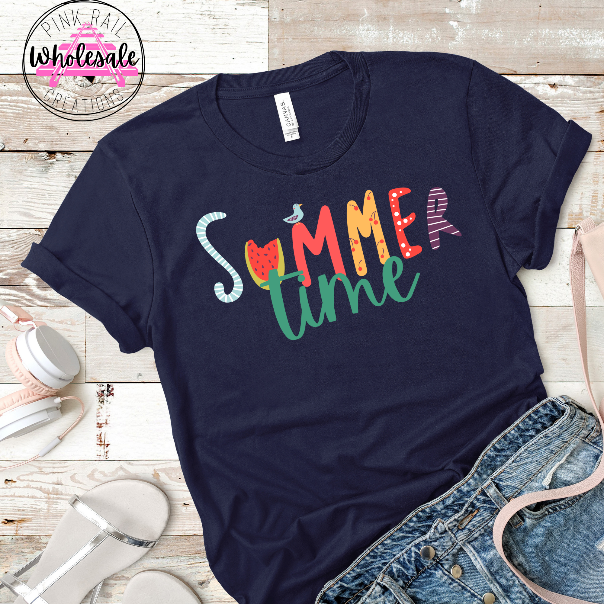 H-64 Summer Time Doodles DTF Transfer Only