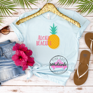 H-77 Aloha Beaches Pineapple DTF Transfer Only