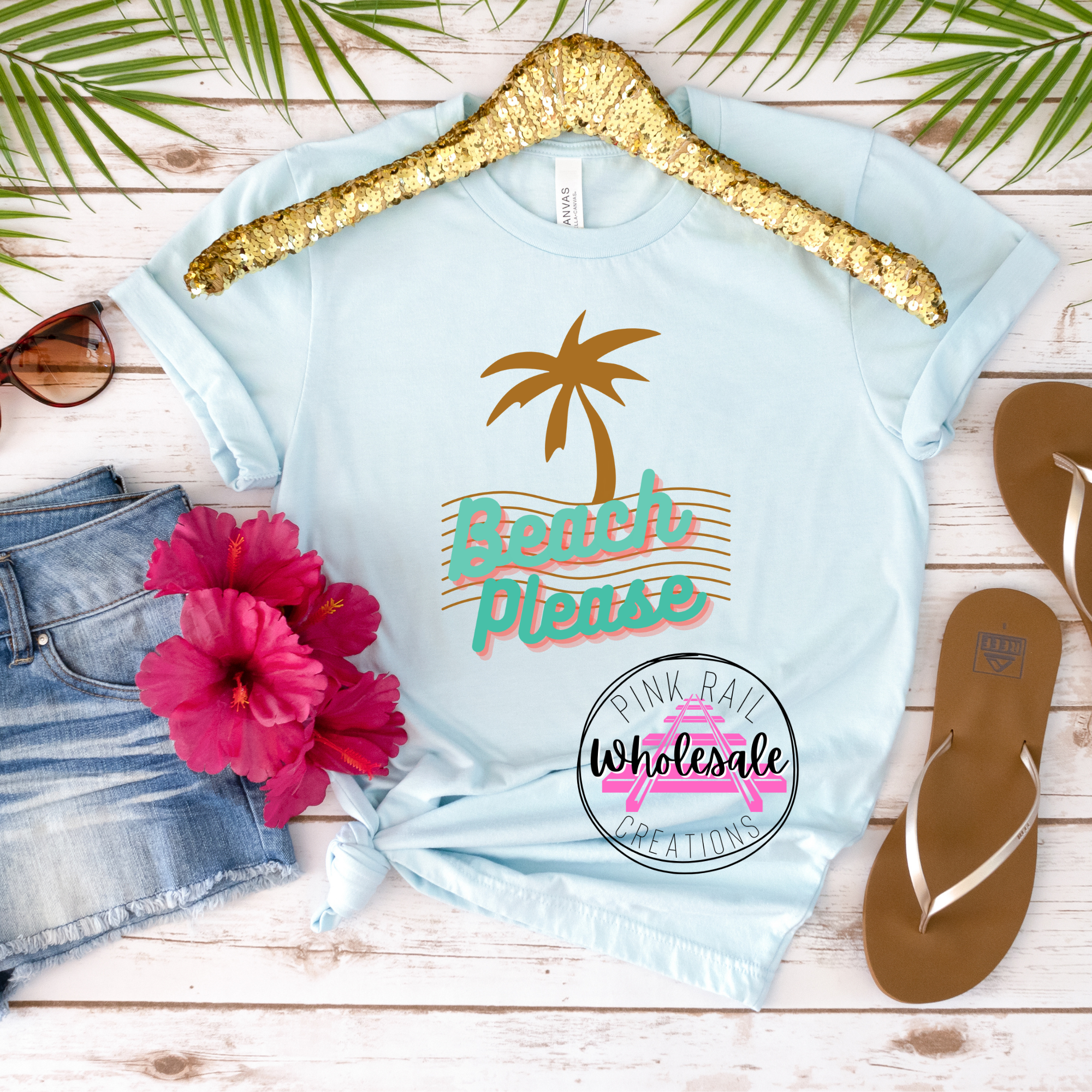 H-79 Beach Please DTF Transfer Only