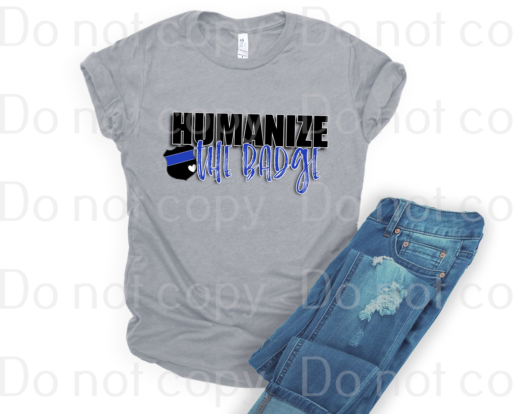 K-02 Humanize the badge (with badge) DTF TRANSFER ONLY