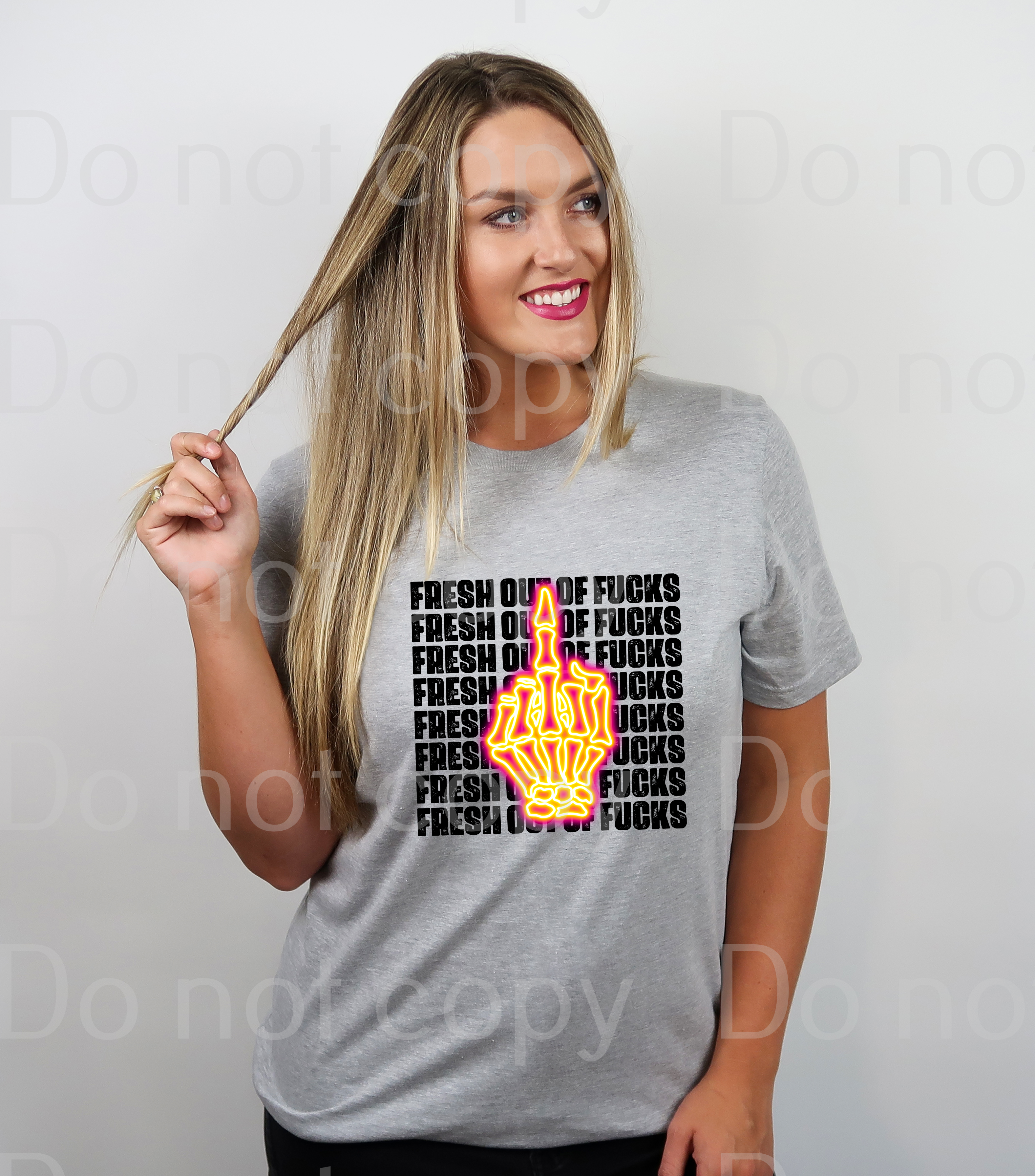 L-21 Fresh out of fucks DTF TRANSFER ONLY