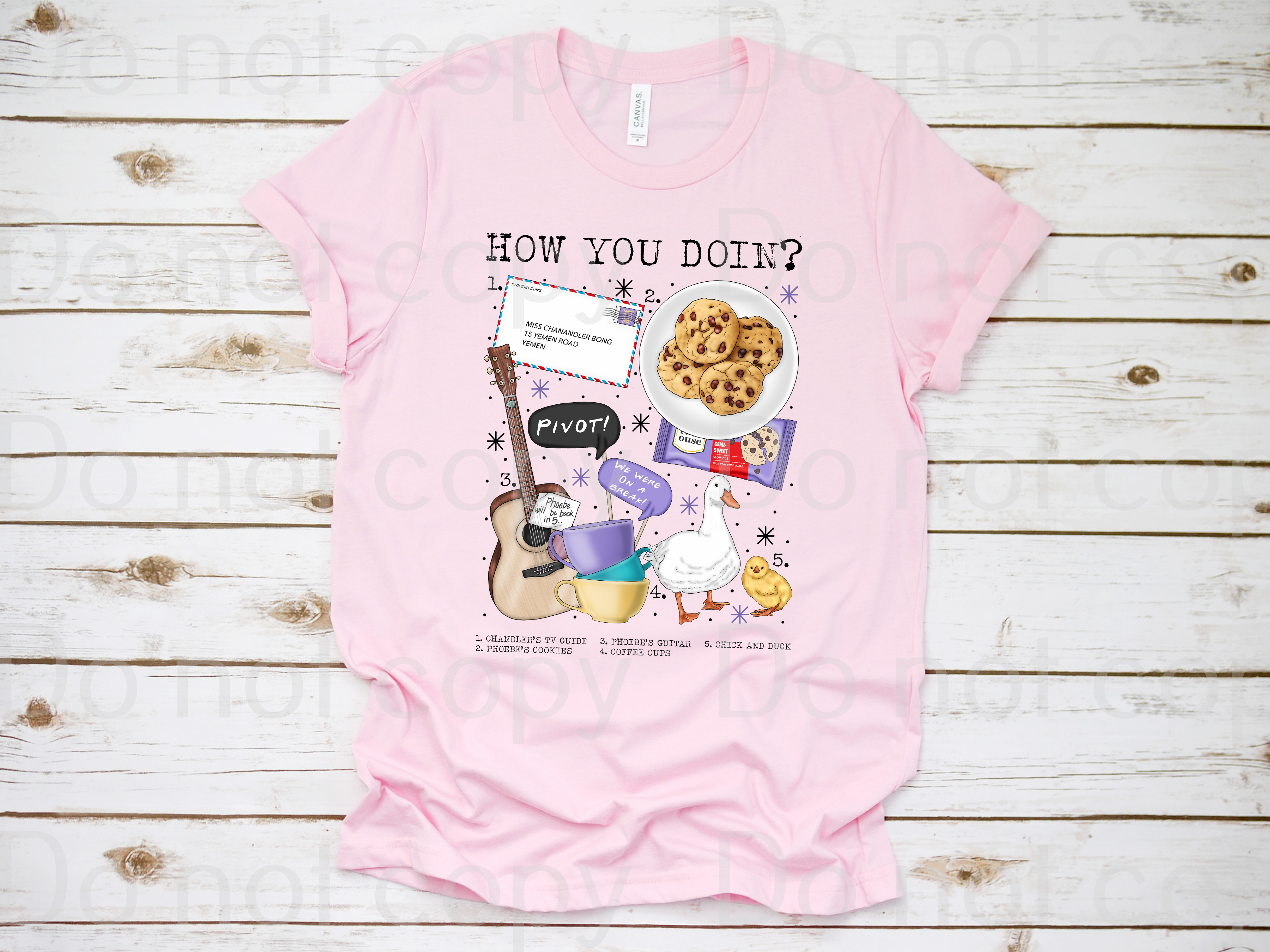 38-01 How you doin' Chart DTF TRANSFER ONLY